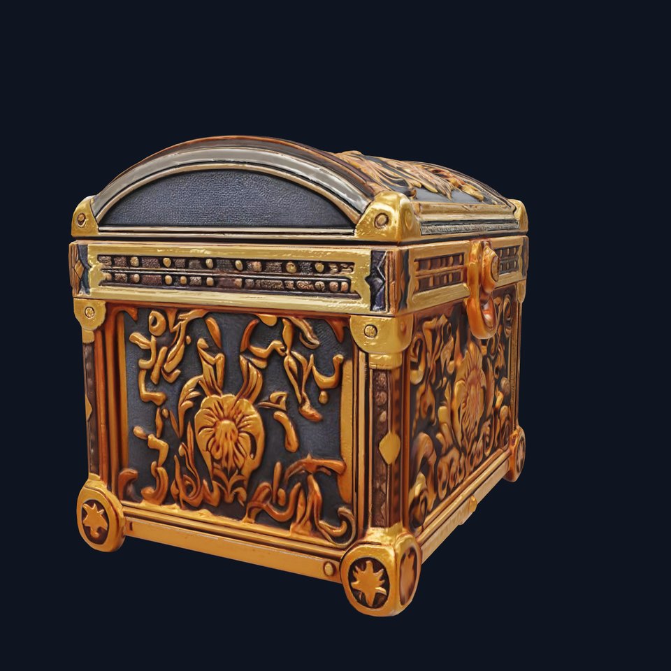Legendary Treasure Box with Enchanted Motifs model pack